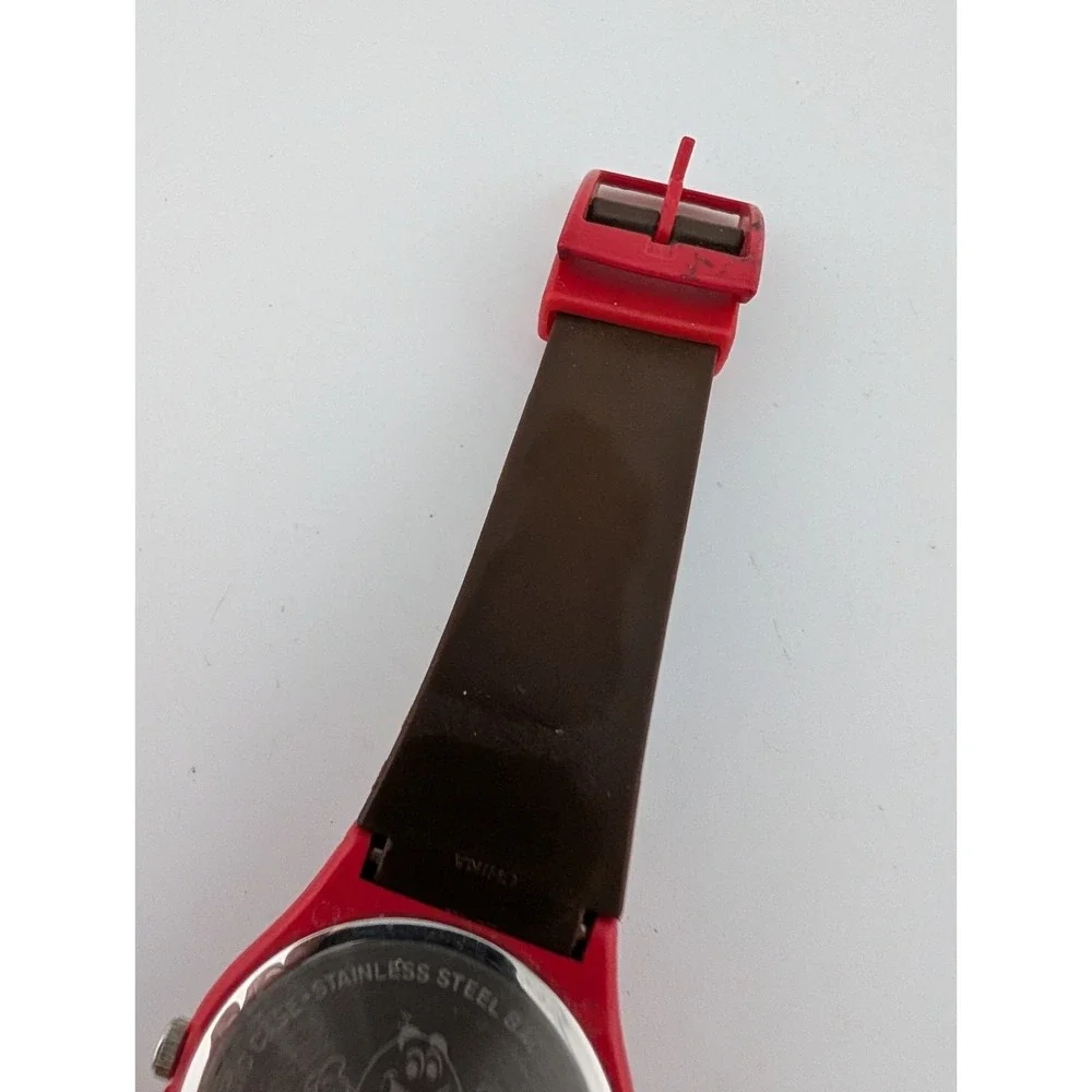 M&M's Watch Vintage 1994 Collectible Brown and Red Band- New Battery
